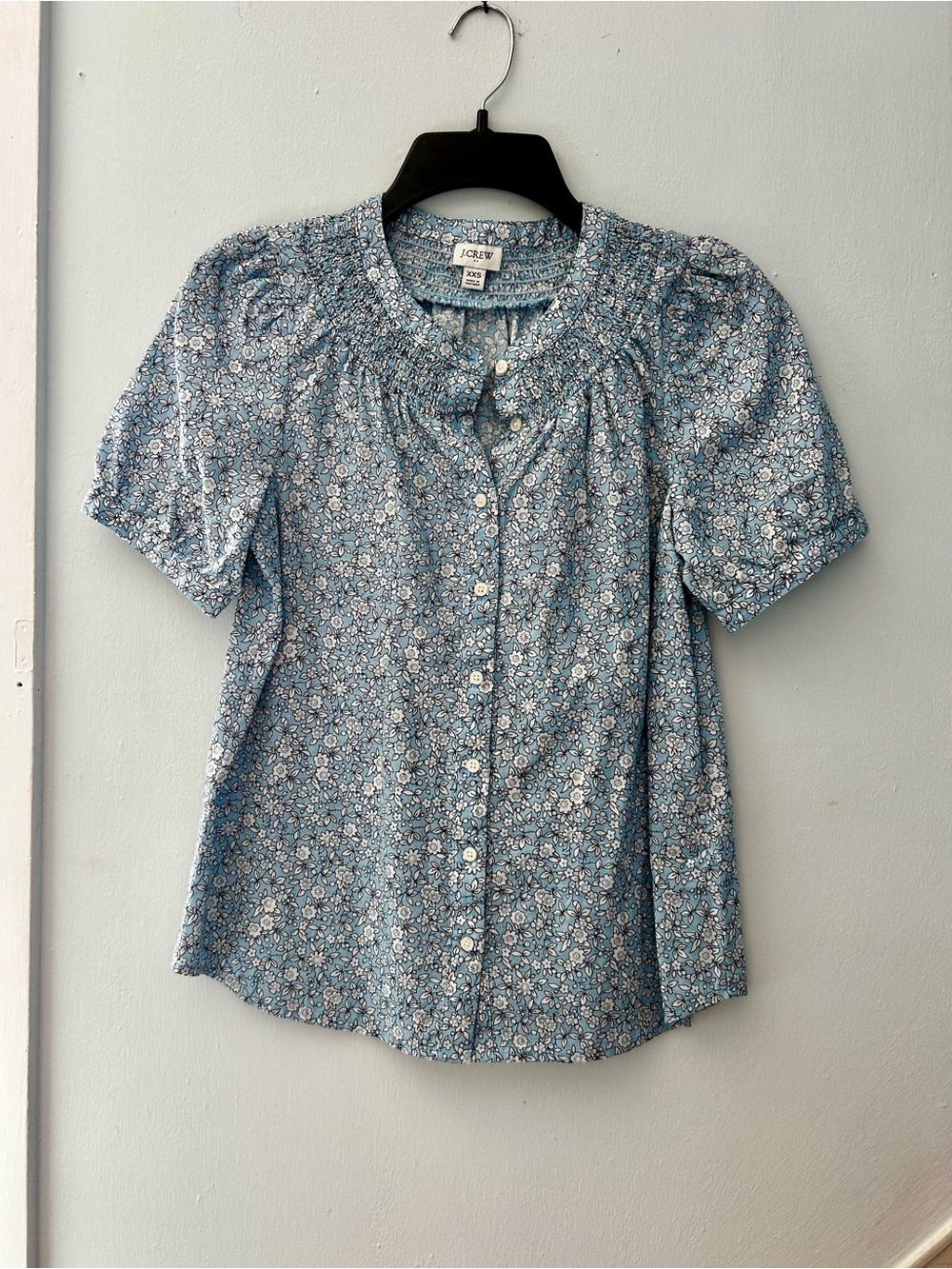 J.Crew Floral Button Down Blouse.
